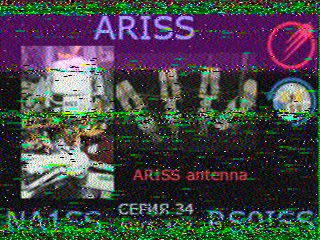 SSTV picture from ISS, received in Robot 36