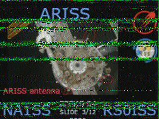 SSTV picture from ISS, received in Robot 36