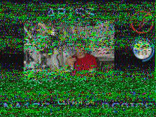 SSTV picture from ISS, received in Robot 36