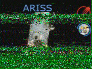 SSTV picture from ISS, received in Robot 36