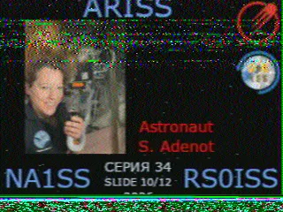 SSTV picture from ISS, received in Robot 36