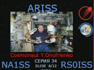 SSTV picture from ISS, received in Robot 36