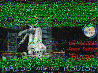 SSTV picture from ISS, received in Robot 36