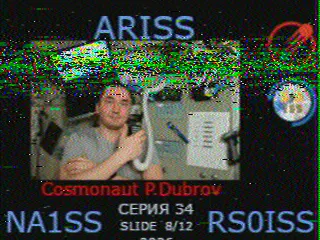 SSTV picture from ISS, received in Robot 36
