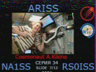 SSTV picture from ISS, received in Robot 36