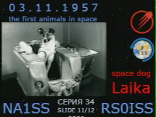 SSTV picture from ISS, received in Robot 36