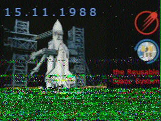 SSTV picture from ISS, received in Robot 36