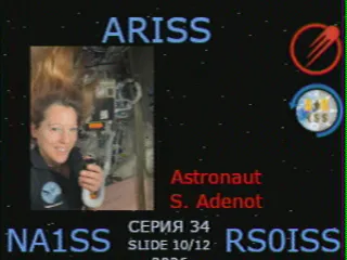 SSTV picture from ISS, received in Robot 36