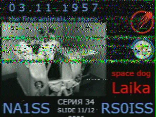 SSTV picture from ISS, received in Robot 36