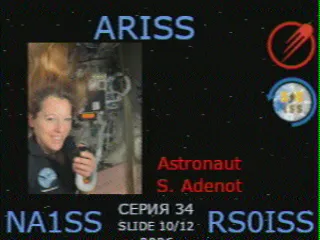 SSTV picture from ISS, received in Robot 36
