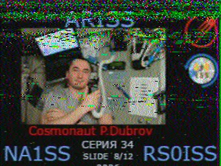 SSTV picture from ISS, received in Robot 36