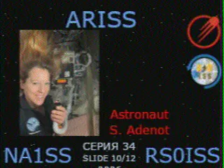 SSTV picture from ISS, received in Robot 36