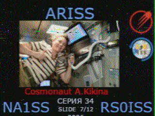 SSTV picture from ISS, received in Robot 36