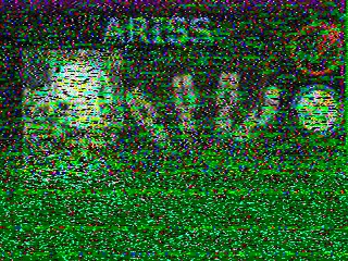 SSTV picture from ISS, received in Robot 36