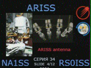 SSTV picture from ISS, received in Robot 36