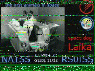 SSTV picture from ISS, received in Robot 36